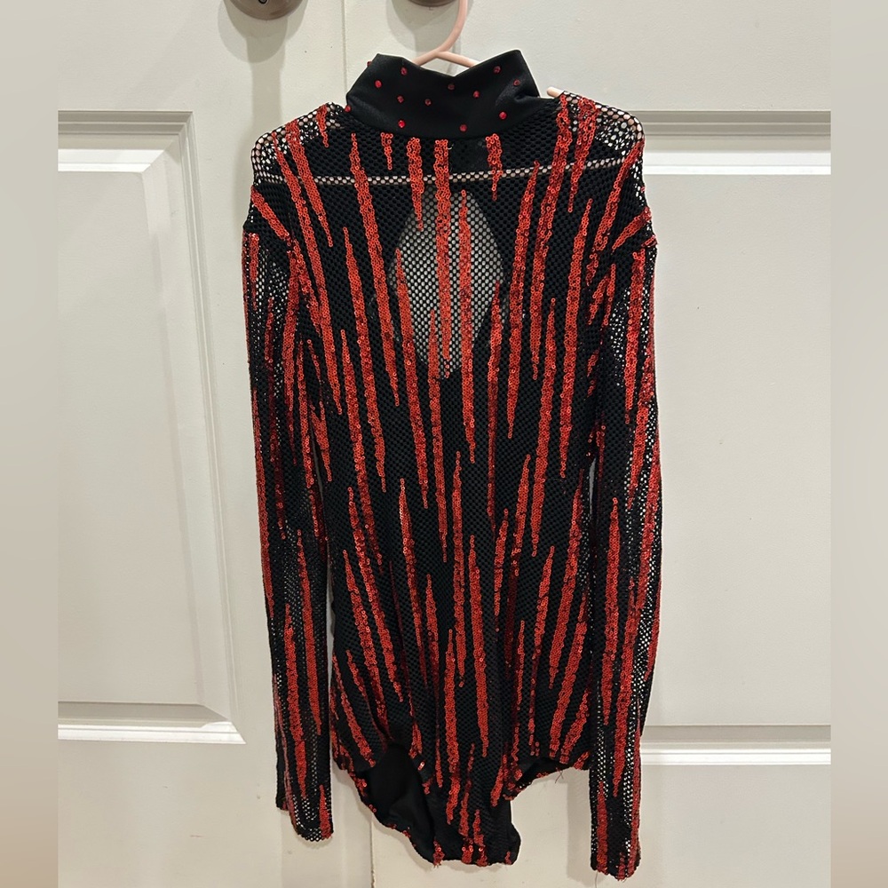 Kids Black and Red Dance Costume